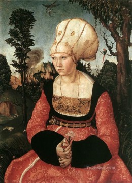 アンナ・キュスピニアン・ルネッサンスのルーカス・クラナッハ長老の肖像 Oil Paintings